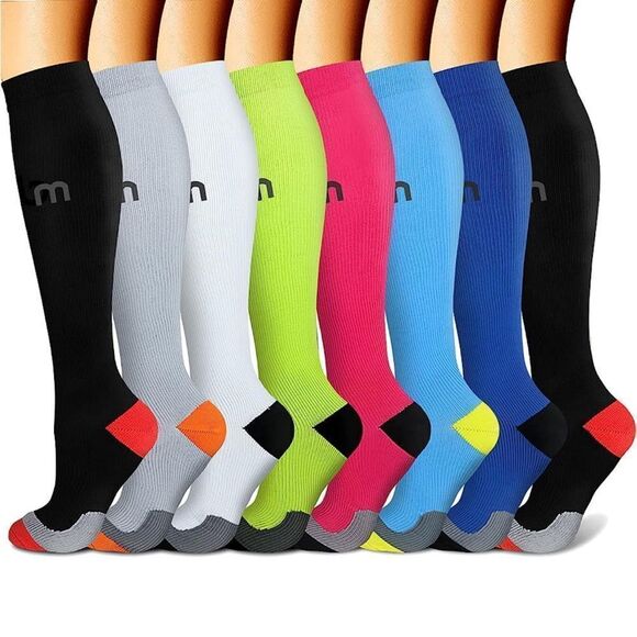 Compression Socks for Women & Men Circulation 15-20 mmHg S/M NWOT - Picture 1 of 8